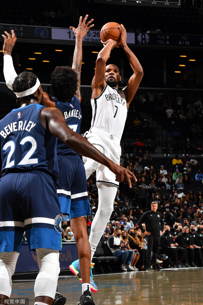 真理大帽助篮网击败森林狼